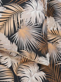 Bavlnené obliečky Renforcé – Taisa čierna/zlatá