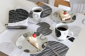 Home Elements Podsedák prešívaný 40*40 cm, Kruhy