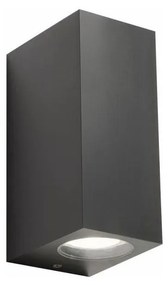 Redo 90152 - Vonkajšie nástenné svietidlo PUNTA 2xGU10/7W/230V IP44 UN0477
