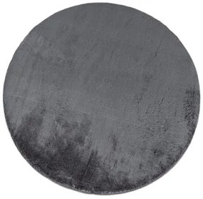 Protišmykový koberec MELLOW antracitový kruh