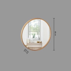 Atmosphera - Nástenné zrkadlo LETIZIA pr. 68 cm