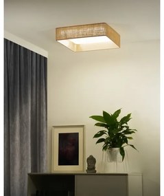Brilagi-LED Stmievateľné svietidlo VELVET SQUARE LED/36W/230V Wi‑Fi Tuya + diaľkové ovládanie hnedé