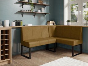 Rohová lavica Bernio 140x200 (horčicová) (P). Akcia -20%. Vlastná spoľahlivá doprava až k Vám domov. 1129858