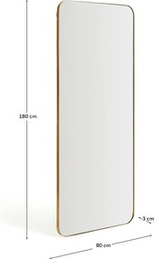 Nástenné zrkadlo 80x180 cm Marco – Kave Home