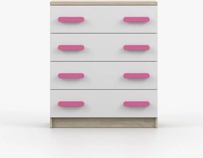 Komoda SCOUT - dub sonoma/biela (viac variant)