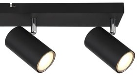 Globo 57911-4B - Bodové svietidlo ROBBY 4xGU10/35W/230V čierna