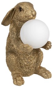 Detská zlatá stolná lampa ZAJAC 35*27