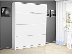 Sklápacia posteľ VS 3054 P - 200x180 cm farba lamina: buk/biele dvere