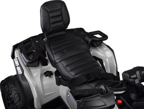 JOKOMISIADA Detská štvorkolka na akumulátor pre 2 osoby CAN-AM OUTLANDER 4x4 s LED panelom sivá PA0326