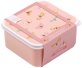 A Little Lovely Company - súprava štyroch desiatových škatuliek - motýliky