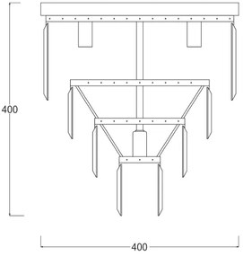 Zuma Line FC17106/4+1-CHR - Krištáľové stropné svietidlo 5xE14/40W/230V chróm