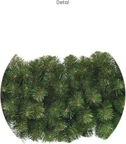 Adal 3D umelý vianočný veniec z borovicového ihličia 200 cm, Ø 14 až 30 cm, zelený
