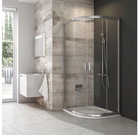 Ravak 3B240C00Z1-Štvordielny štvrťkruhový sprchový kút BLIX 80x80 cm lesklý chróm