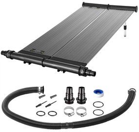 InternetovaZahrada Solárny panel na ohrev vody 116x66x6 cm - antracit