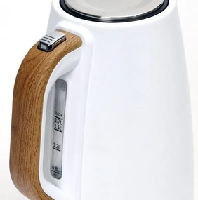 Rýchlovarná kanvica 1,7 l 2400W/230V nerez/biela