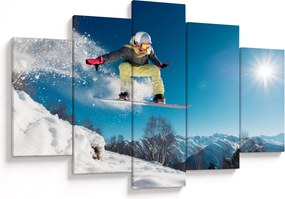 Obraz - Snowboardista (150x105 cm)