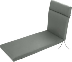 Outsunny Vankúš na ležadlo Záhradný Vankúš Polyester Tmavo Šedý 196 x 55 x 8 cm | Aosom