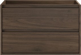 Závěsná skříňka pod umyvadlo Villa 80 cm ořech