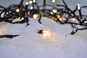 LED vonkajšia vianočná reťaz - 200 LED - 8 funkcií - farba teplá biela