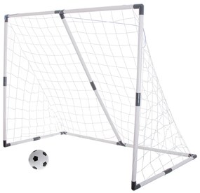 KIK Detská futbalová bránka 2v1 KIK, skladacia, 185 × 120 × 70 cm s loptou a pumpou
