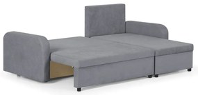 Rozkládací rohová sedací souprava TOKYO Šedá