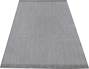 DY Sivý obojstranný tkaný koberec Zara 14 Rozmer: 120x170 cm