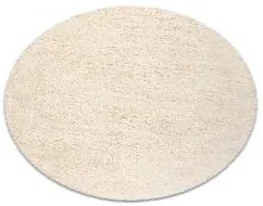 styldomova Krémový shaggy koberec supreme 51201066 kruh