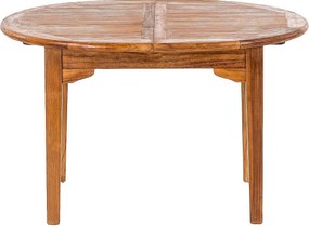 DEOKORK Teakový oválny stôl ELEGANTE 130 / 180 × 100 × 78 cm | ovál | rozkladacia