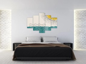 Obraz - Abstraktná maľba pláže N⁰1 (150x105 cm)