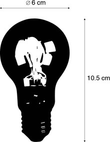 Sada 5 stmievateľných LED špirálových žiaroviek E27 A60 Goldline 4W 270 lm 2200K