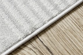 Behúň LIRA E1627 Trojuholníky geometrický, štrukturálny, glamour - sivý