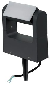 Vonkajšia stojaca lampa Spike sivá