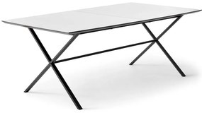 Biely rozkladací jedálenský stôl s bielou doskou 90x165 cm Meza – Hammel Furniture