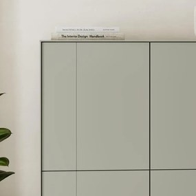 Vysoká komoda Houseland Vena sivozelená