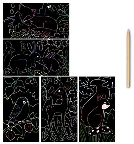 Artissimo - vyškrabávanie - Lesné zvieratá