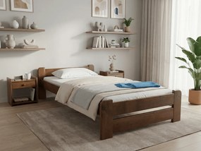 Posteľ Emily 90 x 200 cm, dub Rošt: S latkovým roštom, Matrac: Bez matraca