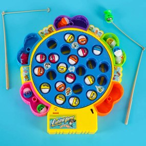 KIK Rodinná hra Lov rýb 24 ks – elektronická chytačka rýb 1–5 hráčov, hračka pre deti