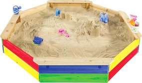 Marimex | Drevené pieskovisko osemhranné farebné | 11640198