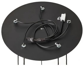 Jupiter 2014 - Luster na lanku ALAS 5xGU10/10W/230V čierna/zlatá