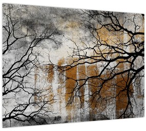 Obraz - Siluety stromov (70x50 cm)