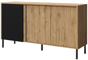 Komoda Mia 2 Večný dub/čierna
