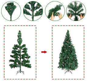 Vianočný stromček EVE so šiškami 180 cm