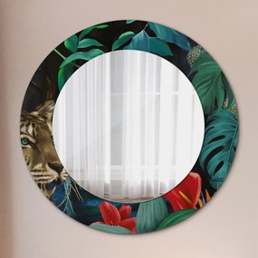 Okrúhle ozdobné zrkadlo Les v džungli fi 50 cm