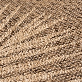 Koberec TIMBER lístie, hnedý kruh