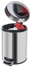 Nášľapný odpadkový kôš z nehrdzavejúcej ocele v lesklo striebornej farbe 3 l – Orion