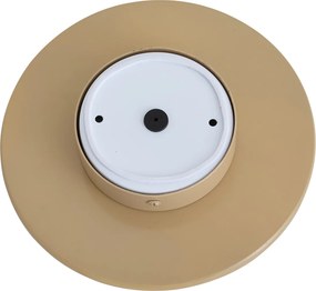 Retro Wall Lamp Taupe with Opal Round 20cm IP44 - Lila