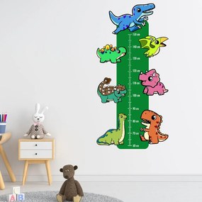 PIPPER. Textilná nálepka na stenu "Detský meter - Dinosaury"
