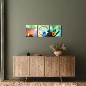 Obraz - Relaxácia (s hodinami) (90x30 cm)