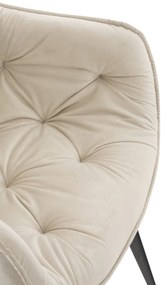 Stolička Tanna - zamat - Krémová