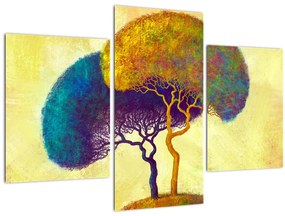 Obraz - Stromy na kopci (90x60 cm)